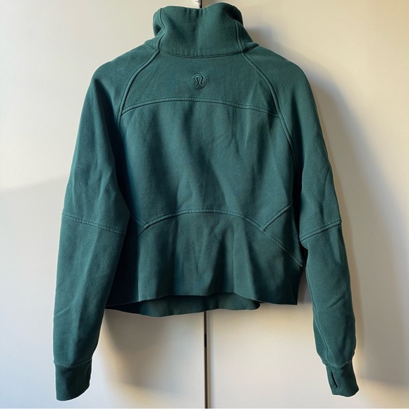 RARE COLOR Lululemon Scuba Oversized Funnel Neck M/L Storm Teal Gold - Picture 5 of 13